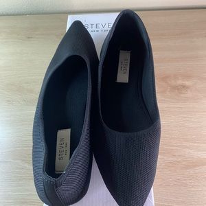 Steve By Steve Madden Ramone Leopard black flats size 8.5